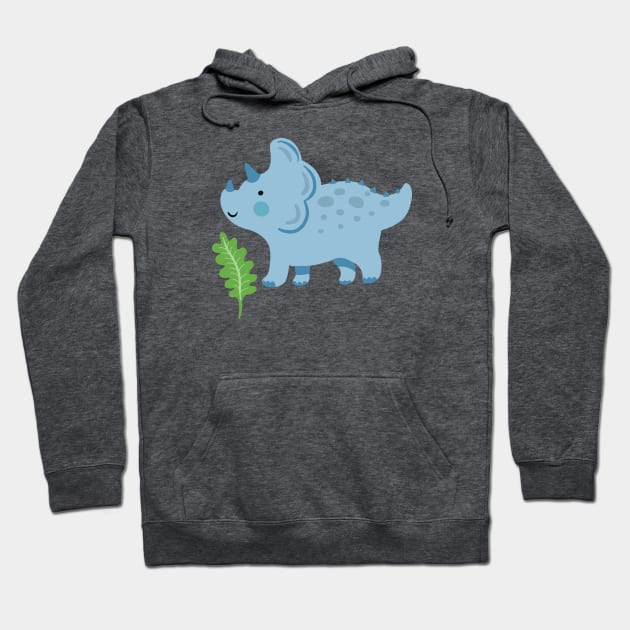 Tiny Triceratops Hoodie by Rebelform